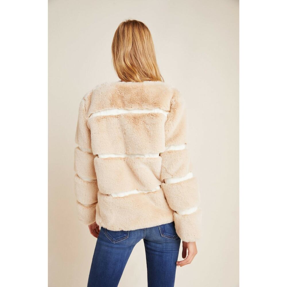 NEW Anthropologie $250 Arielle Faux Fur Jacket By Keepsake Size 4 - Picture 4 of 7